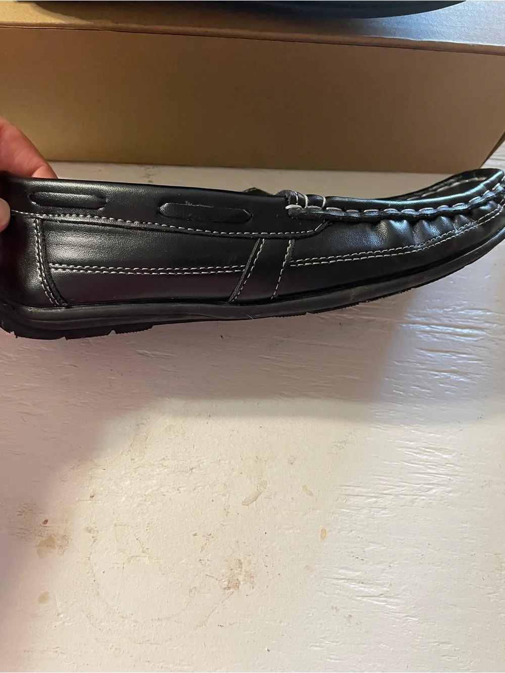 Josmo Black Kids Slip-On Dress Loafers